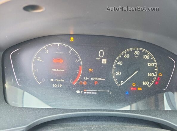 2HGFE1F78NH317910 2022 HONDA CIVIC Серебряный Вид щитка приборов