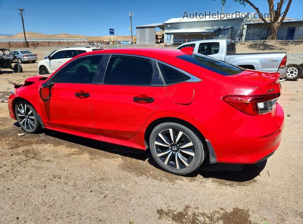 2HGFE1F78NH326378 2022 HONDA CIVIC Red უკანა მარცხენა