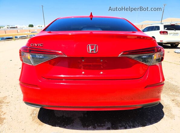 2HGFE1F78NH326378 2022 HONDA CIVIC Red უკანა ხედი