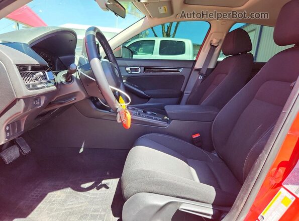 2HGFE1F78NH326378 2022 HONDA CIVIC Red წინა სალონის ხედი