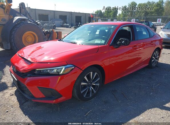 2HGFE1F78PH321586 2023 HONDA CIVIC Красный Передняя левая четверть