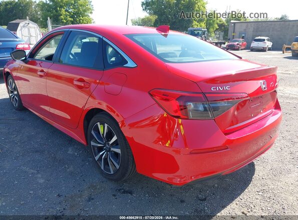 2HGFE1F78PH321586 2023 HONDA CIVIC Красный Задняя левая четверть