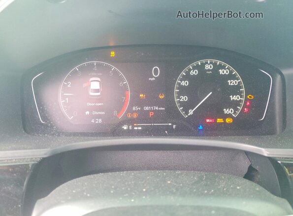 2HGFE1F79NH324123 2022 HONDA CIVIC Gray Instrument cluster view