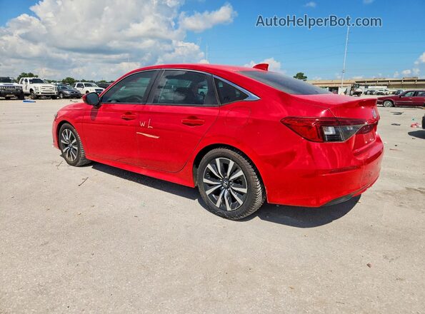 2HGFE1F7XNH302437 2022 HONDA CIVIC Red Հետևի ձախ