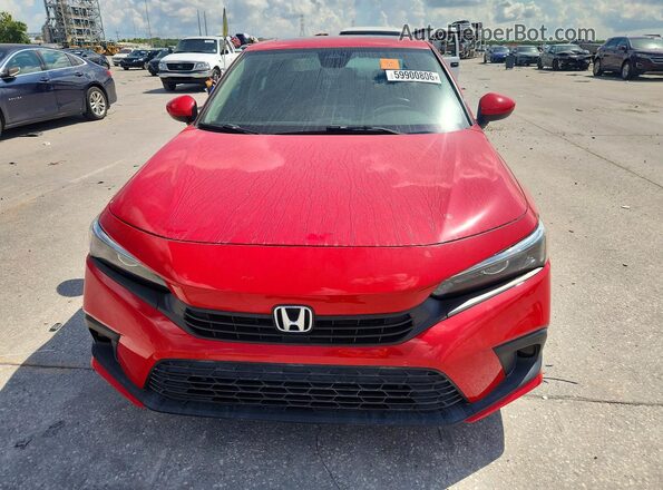 2HGFE1F7XNH302437 2022 HONDA CIVIC Red Դիմացի տեսք