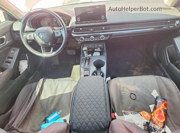 2HGFE1F7XNH302437 2022 HONDA CIVIC Red Առջևի վահանակի տեսք