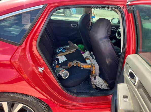 2HGFE1F7XNH302437 2022 HONDA CIVIC Red Հետևի նստատեղերի տեսք