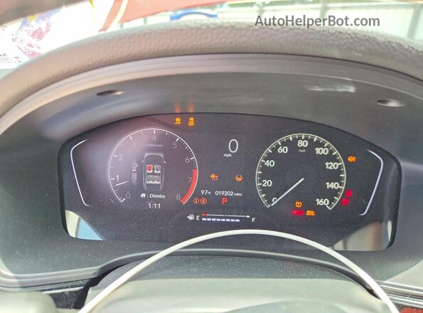 2HGFE1F7XPH300562 2023 HONDA CIVIC Red Vista del cuadro de instrumentos