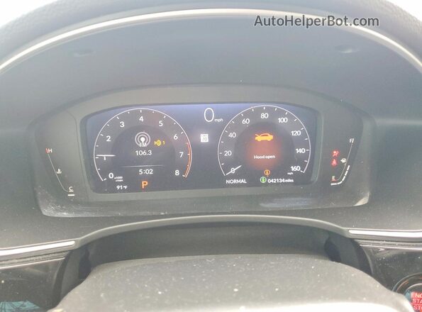 2HGFE1F90NH326764 2022 HONDA CIVIC Silver Widok zestawu wskaźników