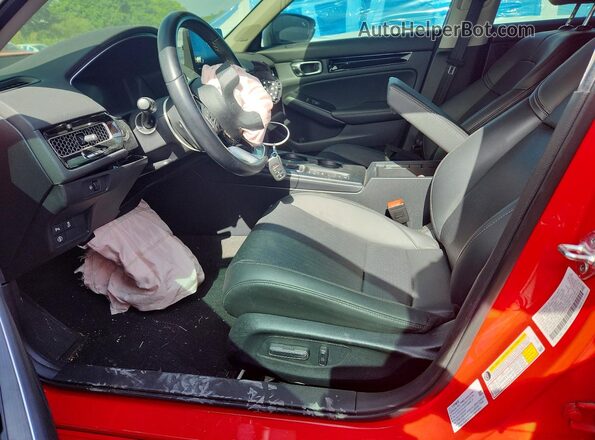 2HGFE1F90RH302681 2024 HONDA CIVIC Красный Вид салона спереди