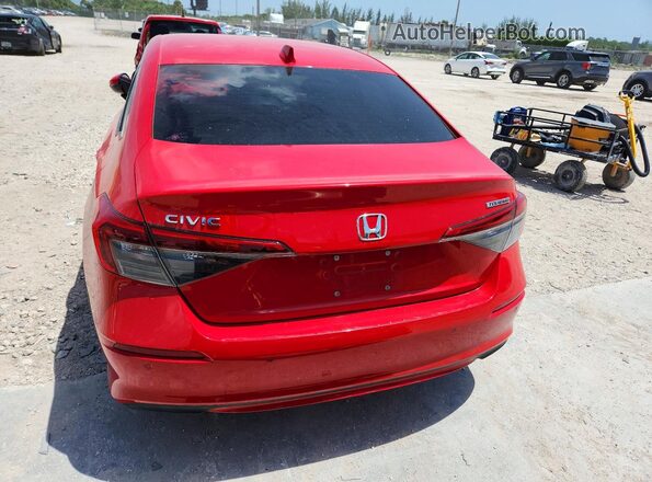2HGFE1F90RH302681 2024 HONDA CIVIC Красный Вид сзади