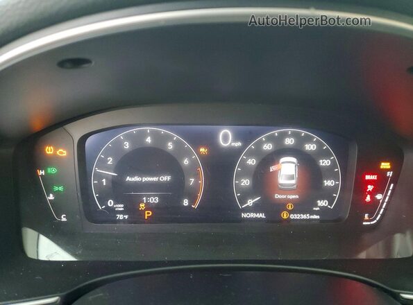 2HGFE1F90RH325281 2024 HONDA CIVIC Gray Widok zestawu wskaźników