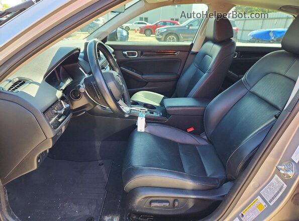 2HGFE1F91NH307821 2022 HONDA CIVIC Серебряный Вид салона спереди