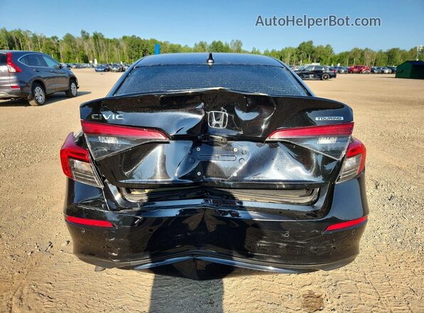 2HGFE1F92NH001680 2022 HONDA CIVIC Black უკანა ხედი