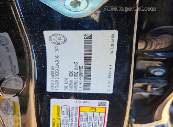 2HGFE1F92NH001680 2022 HONDA CIVIC Black ძრავის განყოფილების ხედი