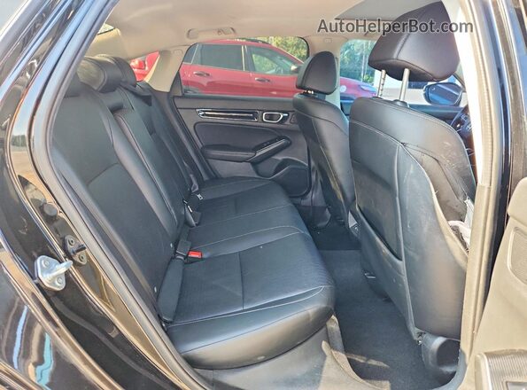2HGFE1F92NH001680 2022 HONDA CIVIC Black უკანა სავარძლების ხედი