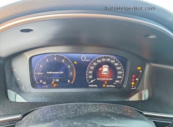 2HGFE1F92NH001680 2022 HONDA CIVIC Black ხელსაწყოთა პანელის ხედი