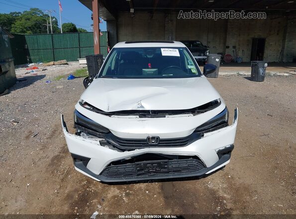 2HGFE1F92NH318245 2022 HONDA CIVIC White Instrument cluster view