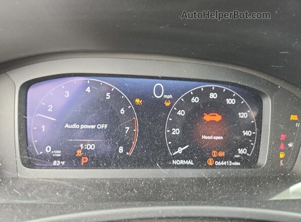 2HGFE1F93NH328590 2022 HONDA CIVIC Blue ხელსაწყოთა პანელის ხედი