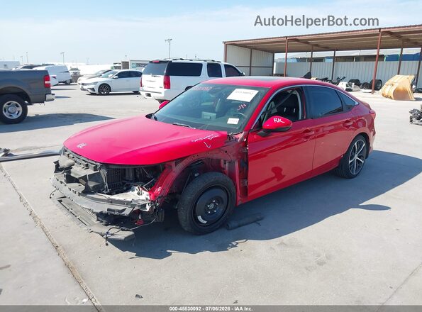 2HGFE1F93PH323456 2023 HONDA CIVIC Red წინა მარცხენა ხედი სამი მეოთხედიდან