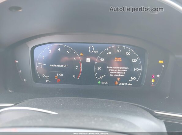 2HGFE1F93PH323456 2023 HONDA CIVIC Red უკანა სავარძლების ხედი