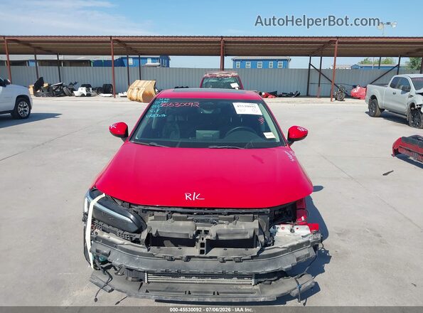2HGFE1F93PH323456 2023 HONDA CIVIC Red უკანა სალონის ხედი