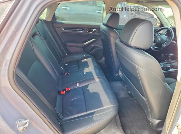 2HGFE1F94NH006475 2022 HONDA CIVIC Gray Widok tylnych siedzeń