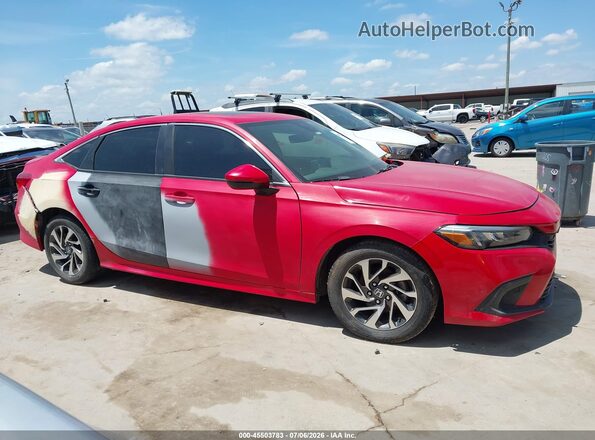 2HGFE1F94NH307957 2022 HONDA CIVIC Red Widok wnętrza z tyłu