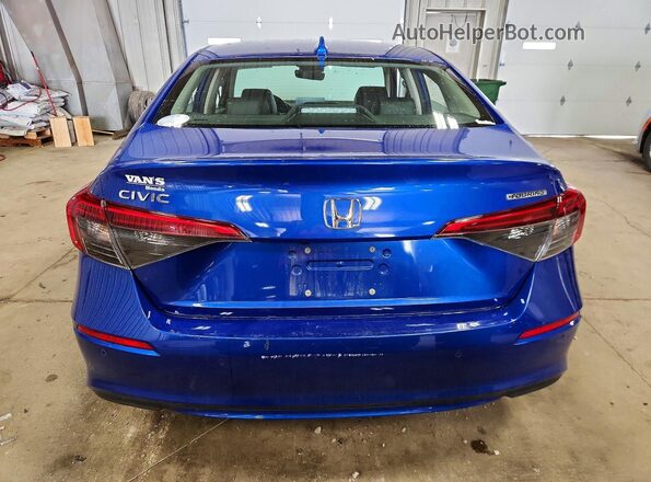 2HGFE1F94PH309792 2023 HONDA CIVIC Blue Вид ззаду