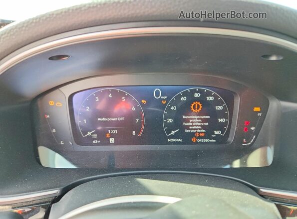 2HGFE1F94PH317973 2023 HONDA CIVIC Белый Вид щитка приборов