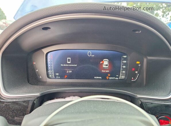 2HGFE1F96RH336110 2024 HONDA CIVIC Blue Vista del cuadro de instrumentos