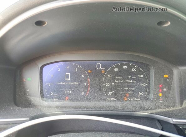 2HGFE1F97RH304413 2024 HONDA CIVIC White Սարքավորումների վահանակի տեսք