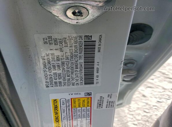 2HGFE1F97RH304413 2024 HONDA CIVIC White Շարժիչի բաժամունքի տեսք
