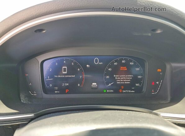 2HGFE1F97RH309806 2024 HONDA CIVIC Black Instrument cluster view