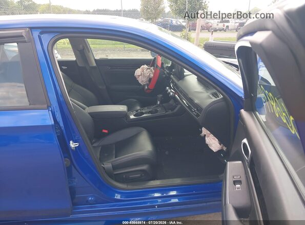 2HGFE1F97RH326783 2024 HONDA CIVIC Blue Вид салону спереду