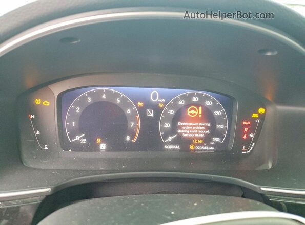 2HGFE1F98NH311610 2022 HONDA CIVIC Blue Instrument cluster view