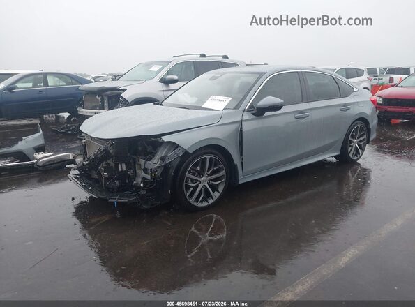 2HGFE1F98RH333970 2024 HONDA CIVIC Gray წინა მარცხენა ხედი სამი მეოთხედიდან