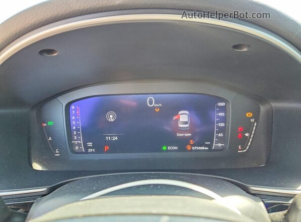 2HGFE1F9XNH003466 2022 HONDA CIVIC White Вид щитка приладів