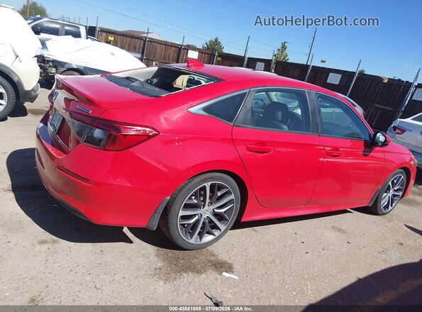 2HGFE1F9XNH323872 2022 HONDA CIVIC Red Vista interior trasera