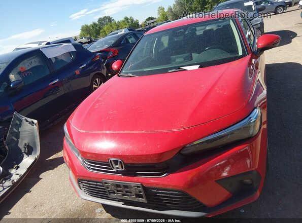 2HGFE1F9XNH323872 2022 HONDA CIVIC Red Vista del cuadro de instrumentos