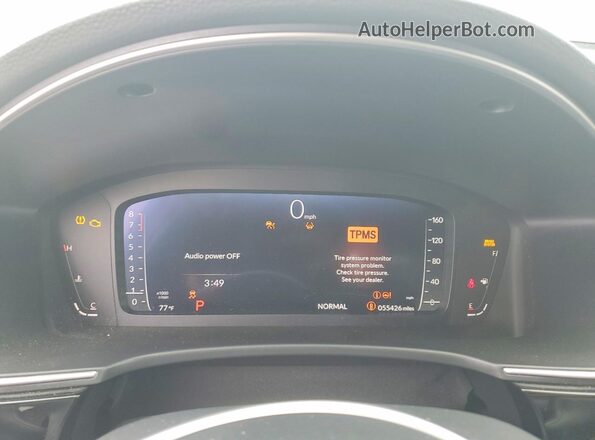 2HGFE1F9XRH334702 2024 HONDA CIVIC Black Widok zestawu wskaźników