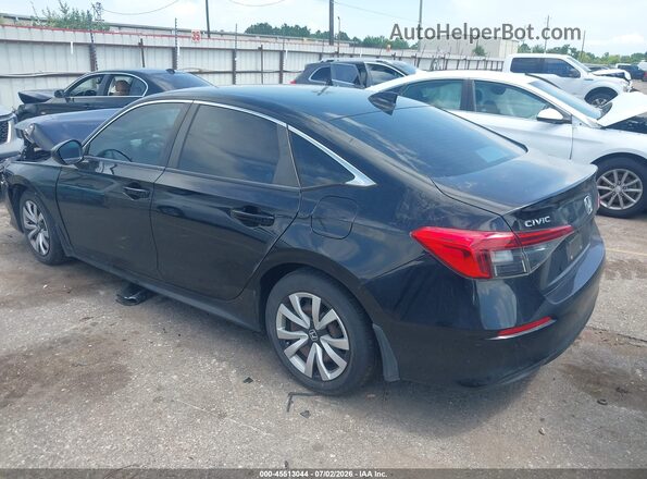 2HGFE2F20NH523586 2022 HONDA CIVIC Black Հետևի ձախ