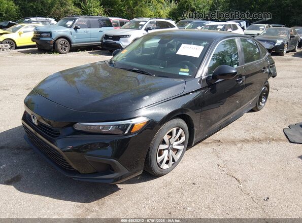 2HGFE2F20NH540257 2022 HONDA CIVIC Black Vista tres cuartos delantera izquierda