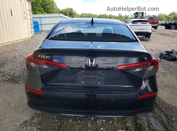 2HGFE2F20NH564042 2022 HONDA CIVIC Black უკანა ხედი