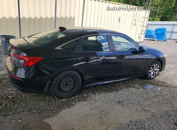 2HGFE2F20NH564042 2022 HONDA CIVIC Black უკანა მარჯვენა