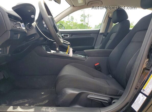 2HGFE2F20NH564042 2022 HONDA CIVIC Black წინა სალონის ხედი