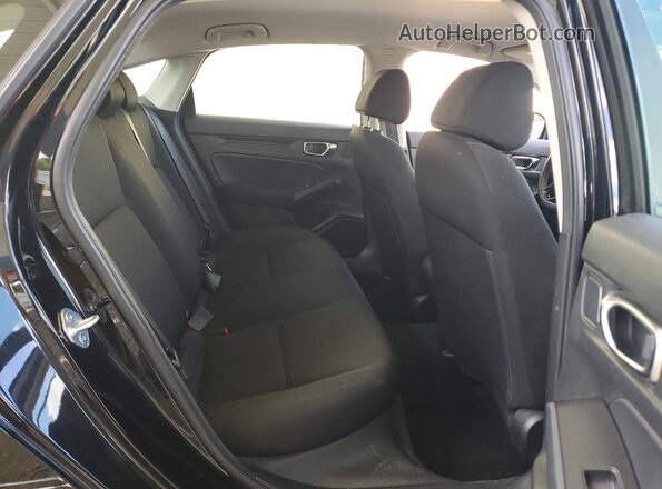 2HGFE2F20NH564042 2022 HONDA CIVIC Black უკანა სავარძლების ხედი