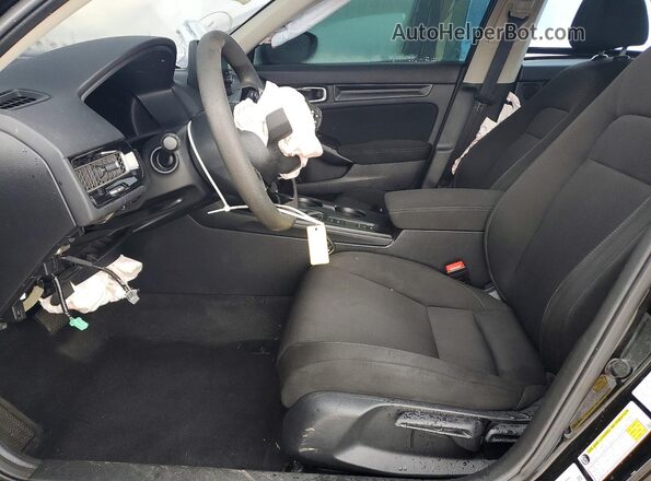 2HGFE2F20NH569256 2022 HONDA CIVIC Black წინა სალონის ხედი