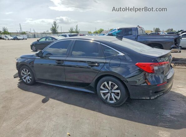 2HGFE2F20NH569256 2022 HONDA CIVIC Black უკანა მარცხენა