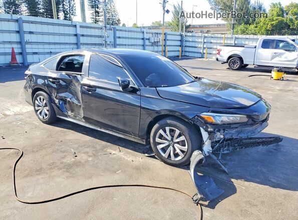 2HGFE2F20NH569256 2022 HONDA CIVIC Black წინა მარჯვენა